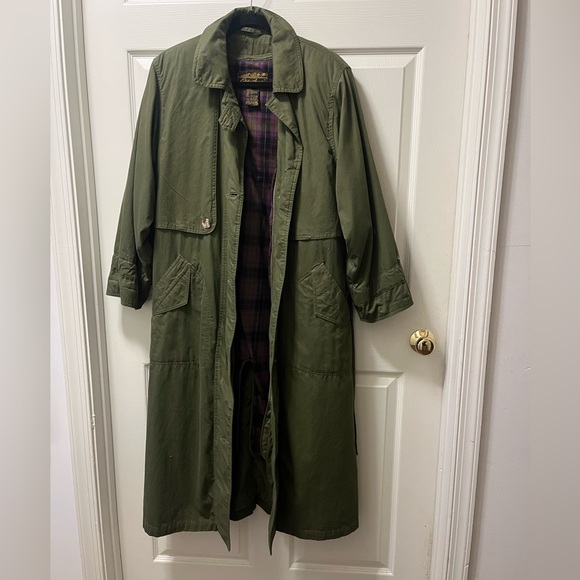 Eddie Bauer Jackets & Blazers - Eddie Bauer Womens Trench Coat with Zip-out Thinsulate  Lining. Army Green Sz M